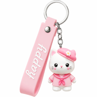 Llavero 3D Colorido Personalizado OEM/ODM, Forma Personalizada, Goma Suave Ecológica, Regalo Promocional para Niños, para Bolsas y Mochilas