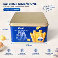Boîte en métal personnalisable JYB pour macarons carrés, biscuits, rouleaux d'œufs, snacks, chocolats – Emballage cadeau pour mariages et événements professionnels