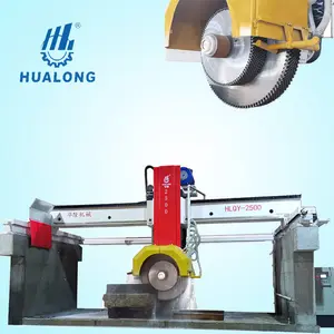 Hualong makineleri kaliteli çok bıçak taş kesme makinası mermer granit blok kesici bant köprü testere taş makineleri