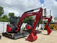 Mesin ekskavator YANMAR Vio55 dalam kondisi baik, penggali Mini yanvio 55 dijual dengan harga rendah