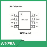 NYFEA En stock Chip de reloj en tiempo real FRTC4100S para sistema integrado de medidor inteligente IoT, reemplazo pin a pin para M41T00M6F SOP-8