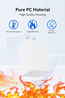 Chargeur rapide GaN 45W avec port Type-C PD 3.0 pour ordinateur portable et écouteurs, certifié ETL/FCC, design écologique