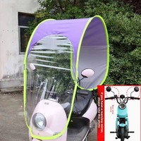 Parapluie Pare-Soleil Standard de Haute Qualité et Durable pour Scooter Électrique à Commande Manuelle, Véhicule et Moto, Résistant à la Pluie et au Vent