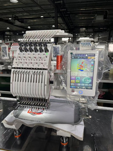 Machine à broder pour vêtements, tête simple, 12 aiguilles, informatisée, pour chapeaux et t-shirts, machine à broder et à coudre - Product Image 2