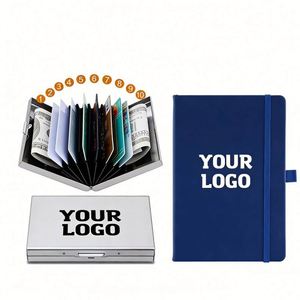 Business Case Cover Wallet Custom Logo Multi Credit Pocket Name Card <b>Box</b> Holder for Wholesale Promo Gift - Product Image 1