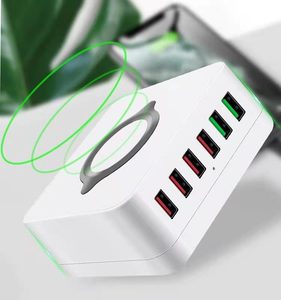 Estación de carga USB para teléfono inteligente, estación de carga rápida inalámbrica con 6 puertos, 72W, venta al por mayor - Product Image 2