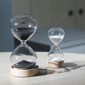 <span class=keywords><strong>Sablier</strong></span> géant de luxe en verre soufflé à la main, transparent et coloré, design moderne, 5 min, 30 min, 60 min - Product Image 4