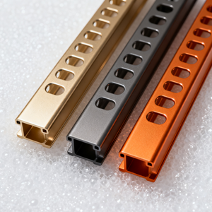 Thanh Nhôm Hình Chữ I Hình Vuông Góc Tường Nhôm T5 T6 6061 Nhà Máy Thanh Nhôm Ép Đùn Tùy Chỉnh Vân Gỗ - Product Image 1