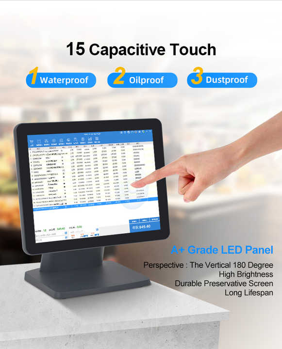 Verified 32gb Commercial 15.6 Inch Cash Register Bill Payment Pos Sales