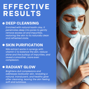<span class=keywords><strong>Masque</strong></span> de boue éclaircissant Alpine River Your Logo <span class=keywords><strong>Nila</strong></span>, naturel et biologique, à la vitamine C, glycérine, niacinamide et arbutine pour la pigmentation du <span class=keywords><strong>visage</strong></span> - Product Image 5