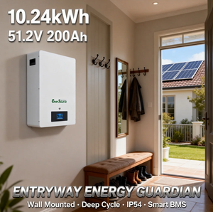 Batterie solaire 48V 51.2V 200Ah 10kWh pour système solaire, montage mural - Product Image 2