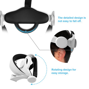 Gurt für Oculus Quest 2 Kopfgurt einstellen Gesichts abdeckung Linsen abdeckung 3 in 1 Zubehör Oculus Comfort mit VR - Product Image 6
