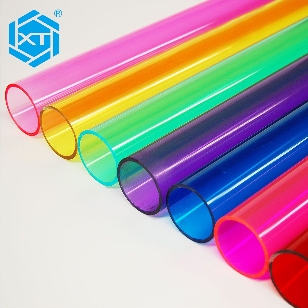 Large Diameter Lucite Clear Color Frosted Opal Plastic Cast Extruded Acrylic Tube Rod Product PMMA Production Sizes Cut China