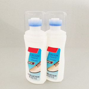 White shoe polisher, whitening cleaner, removes <b>yellowing</b>, brightens and cleans, <b>sponge</b>, cloth, shoe polish, white shoe cleaner. - Product Image 4