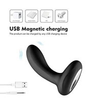 Masseur de prostate rechargeable à aspiration magnétique, 10 vitesses de vibration, 146 mm, stimulation ergonomique du point G, plug anal pour hommes, qualité alimentaire