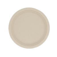 100% Assiettes en papier compostables Assiettes jetables à 3 compartiments Qualité robuste, bagasse naturelle