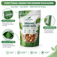 Sachet d'emballage souple personnalisé imprimé avec fermeture éclair, qualité alimentaire, pour usine d'emballage flexible