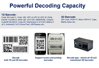 Module de lecteur de codes-barres CMOS 2D avec interface USB TTL, moteur de scanner de codes-barres intégré, module de scanner de codes QR
