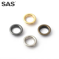 SAS Usine En Gros Personnalisé Différentes Tailles En Laiton Cuivre Rond Oeillet En Métal pour Sacs Chaussures Vêtements Accessoires
