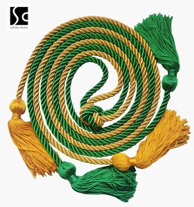 Cordons doubles couleur or/argent simples Cordons d'honneur de graduation de couleur unie Cordons de graduation - Product Image 5