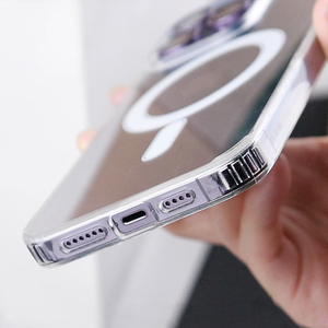 Étui magnétique transparent pour téléphone portable pour <span class=keywords><strong>iPhone</strong></span> 11 12 13 14 Pro Max pour Samsung Galaxy S22 S23 Ultra Étui magnétique pour téléphone - Product Image 4
