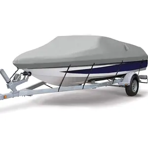 20-22ft Heavy Duty <span class=keywords><strong>Bateau</strong></span> Couvre <span class=keywords><strong>Toile</strong></span> De Qualité Marine 600D Oxford Couverture De <span class=keywords><strong>Bateau</strong></span> Étanche - Product Image 1