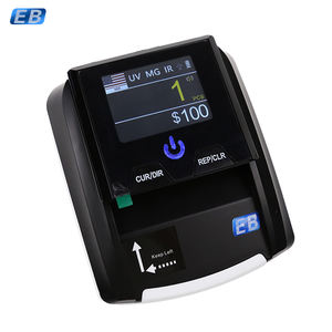 Détecteur de faux billets portable DC-136-SA avec détection UV, MG, IR, comptage de la valeur et du nombre de pièces, batterie rechargeable - Product Image 1