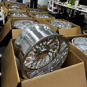 كايكي مخصص 24x14 26x14 28 16 30x16 مقعرة بيك آب 8x6000 مزورة x 8x8x2.8 عجلات شاحنة مصقولة لرام - Product Image 4