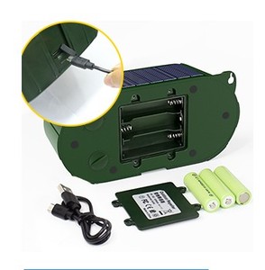 Repelente Ultrasónico de Animales Solar IP44 con 12 Luces LED Estroboscópicas y Ajuste de Frecuencia de 5 Modos 13.5kHz-65.5kHz para Jardín y Granja - Product Image 5