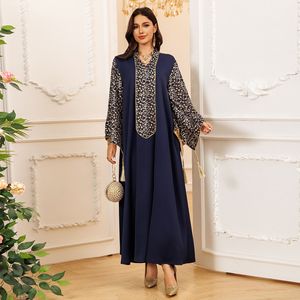 Ab438 Moyen-Orient Plus Size Vêtements pour femmes Robe Dubaï Robe Broderie Couture Gland Musulman Longue - Product Image 4
