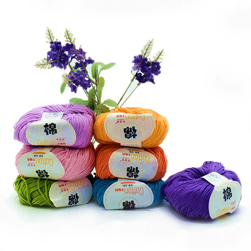 Hilo de algodón 100% hecho a mano de alta calidad hilo grueso para crochet hilos para tejer amigurumis a crochet