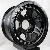 Nueva Llanta Forjada Todoterreno de 17 y 18 Pulgadas, 6 Orificios, Aleación de Aluminio Ligera, Diseño de 6 Radios, Acabado Negro, para Camionetas 4x4 y SUV