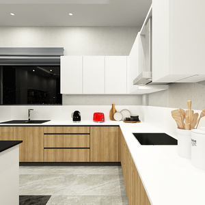 Mobili per Tutta la Casa in Stile Moderno e Minimalista, Armadi da Cucina Economici con Piani di Lavoro in Quarzo, Materiali in Legno e MDF - Product Image 5