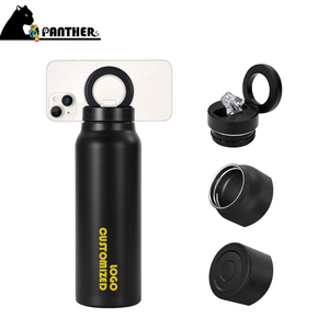 Phòng tập thể dục phích nước chai thép không gỉ Phích chân không bình nhiệt chai nước nóng và lạnh phích với điện thoại di động chủ - Product Image 1