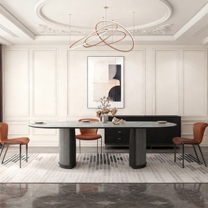 <span class=keywords><strong>Table</strong></span> et chaises de salle à manger ovales en bois massif noir ou bronze brossé, de 63 à 94,5 pouces, pour 8 personnes - Product Image 2