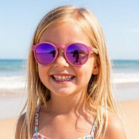 Gafas de sol infantiles con logotipo personalizado exclusivo UV400 para niños, Sin bordes afilados de metal, madera ligera para jugar al aire libre