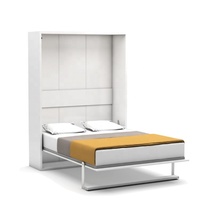 Ensemble de meubles de chambre à coucher d'hôtel en bois peu encombrant pour hôtel Ensemble armoire Lit escamotable lit escamotable à double paroi