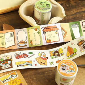 1 rotolo di nastro decorativo della serie Tales of The Seasons, decorazioni artistiche minimaliste - Product Image 3