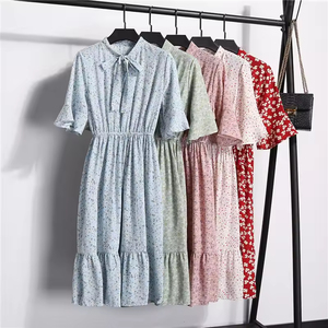 Lo último en moda de verano, vestido floral pequeño, vestido de oficina para mujer, vestido retro para mujer - Product Image 3