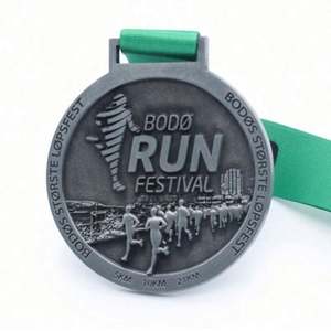 Medalla Deportiva de Aleación de Zinc 3D en Plata Antigua Personalizada de Fábrica, Producción Rápida, Entrega Inmediata - Product Image 2