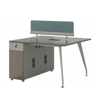 Poste de travail de bureau individuel moderne en bois avec cloison de séparation pour employé, ensemble de mobilier de luxe en MDF, vente en gros