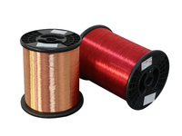 Fil de cuivre émaillé UEW classe 155 AWG 38-47, 0,025-0,3 mm, fil d'enroulement magnétique en polyuréthane pour moteur et transformateur