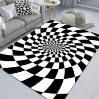 Dikdörtgen görsel geometrik halı oturma odası yatak odası sehpa mat 3D stereo illusion