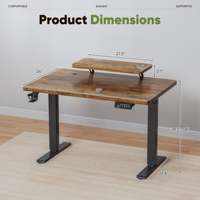 AJUNION Table de bureau écologique réglable en hauteur motorisée intelligente pour bureau à domicile