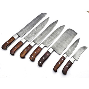 Herramientas de Corte Premium para la Preparación Diaria de Alimentos, Juego de Cuchillos de Cocina Damasco con Logotipo Personalizado, Colección de Cuchillos Profesionales para Chefs - Product Image 6