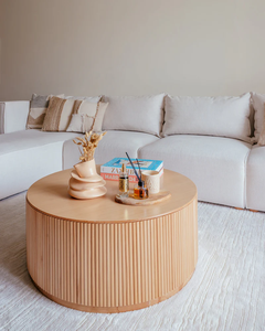 Gỗ tự nhiên veneered <span class=keywords><strong>MDF</strong></span> Bàn cà phê hiện đại với lớp phủ hoàn thiện - Product Image 4