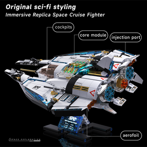 ชุดตัวต่อสตาร์ครุยส์ไฟท์เตอร์ 739 ชิ้น ชุดตัวต่อสตาร์วอร์ส ของเล่นเสริมพัฒนาการสำหรับเด็ก ชุดประกอบโมเดลนักสำรวจอวกาศ - Product Image 5