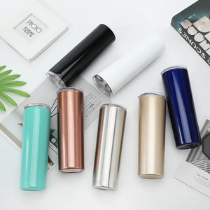 20 Oz Straight Blanks Tazas Termos Sublimation Para <b>Flask</b> Sublimar Por Mayor Skinny Stainless Steel Water Bottle With Straw - Product Image 1