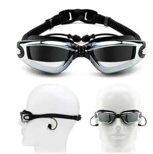 Gafas de piscina profesionales para hombres y mujeres, gafas ópticas impermeables, gafas de natación para miopía para adultos con tapón antiniebla para los oídos, venta al por mayor - Product Image 4