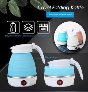 Portable 600ml Mini Electric Silicone Kettle Cordless Travel Folding Water Kettle Compression Leak-Proof Battery Household Use - Product Image 4